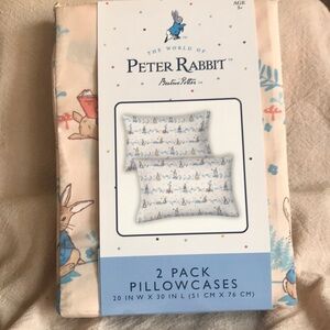 NEW~Peter Rabbit ~ 2 Pack Pillowcases  Standard size